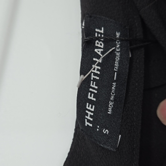 The Fifth Label Azalea Pant Black Tie Front Back Zipper Straight Leg Siz… - Picture 5 of 14